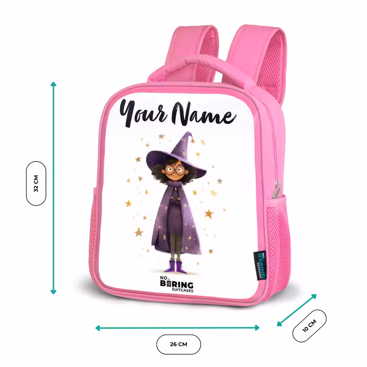 Kids backpack - Pink - The purple wizard's cloak — 3