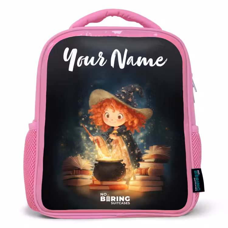 Kids backpack - Pink - Witch with Sparkling Magic Potion — 1