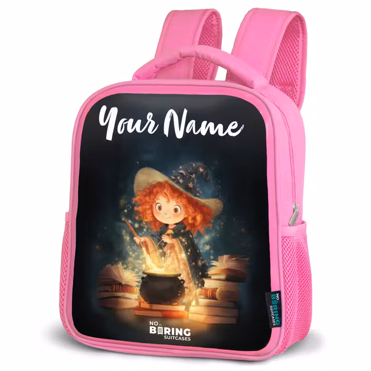 Kids backpack - Pink - Witch with Sparkling Magic Potion — 4