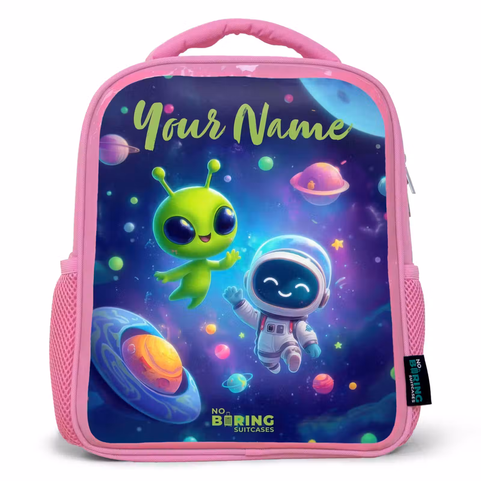Kids backpack - Pink - Merry Meeting in Space — 1