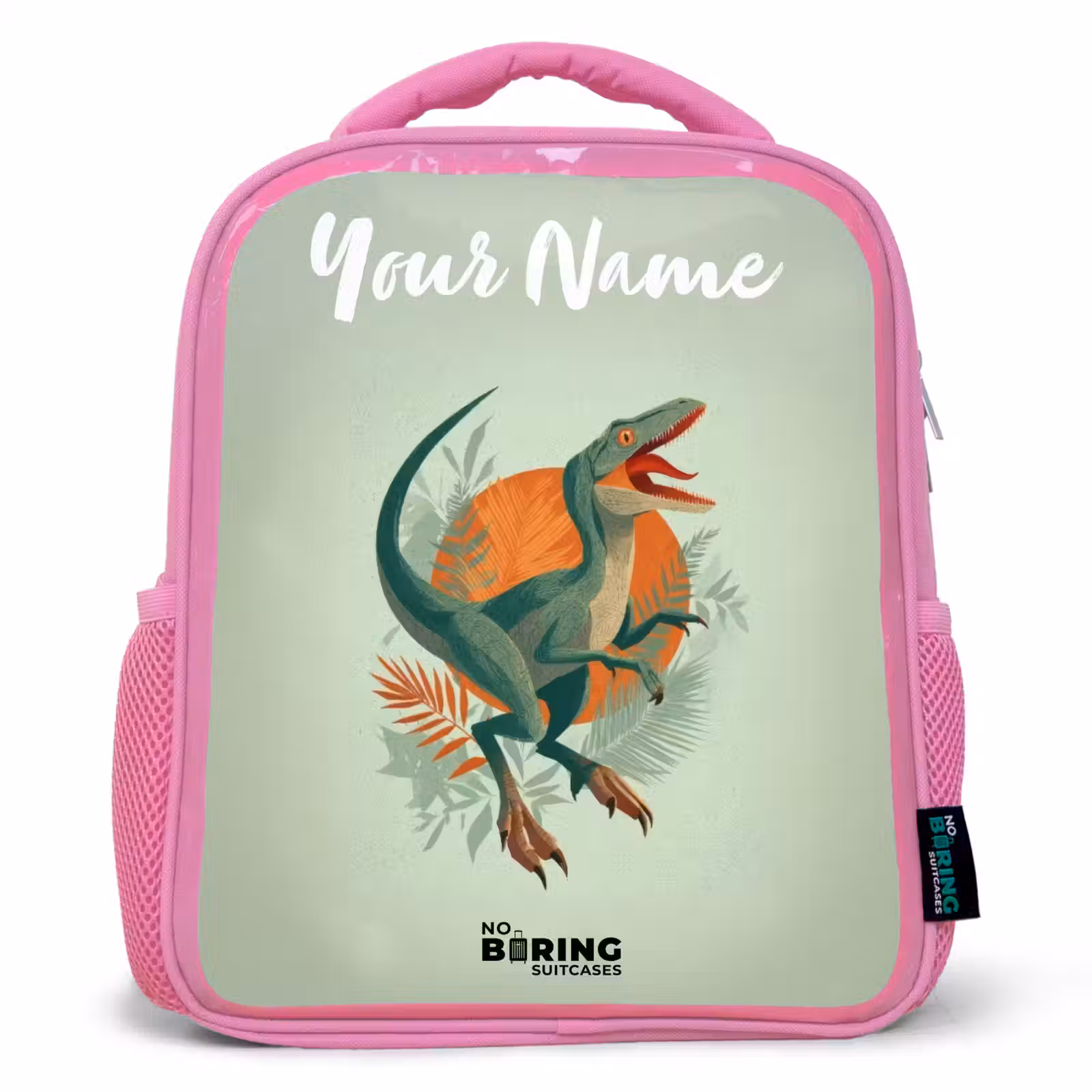 Kids backpack - Pink - Animal - Dino - Nature — 1