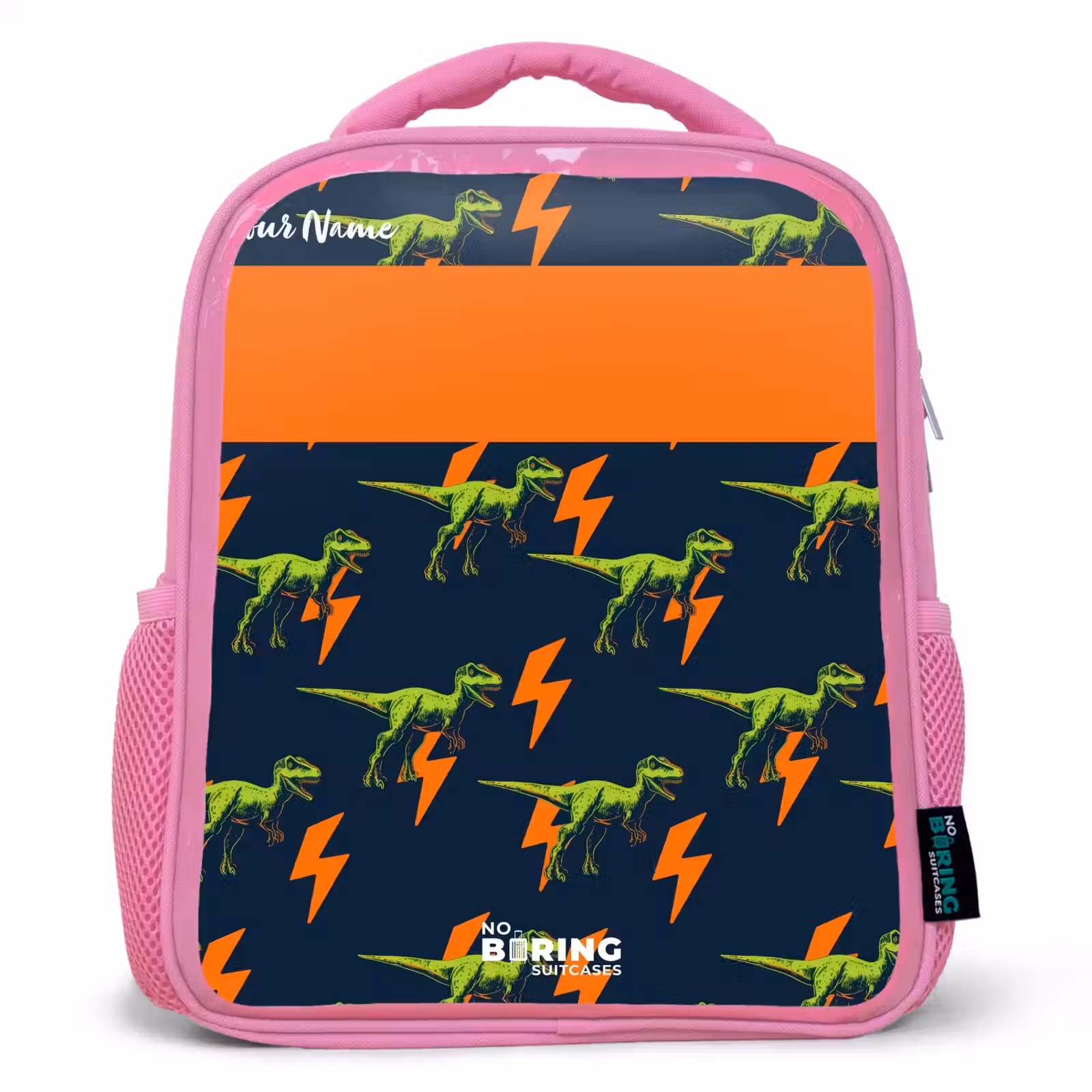 Kids backpack - Pink - Dinos - Lightning - Animals - Blue — 1