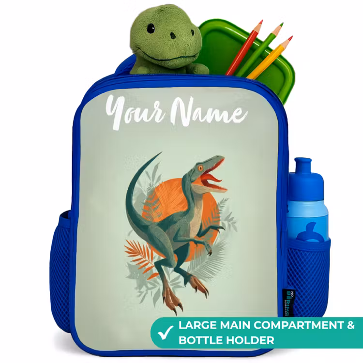 Kids backpack - Blue - Animal - Dino - Nature — 5