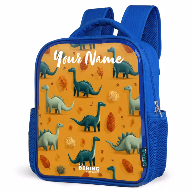 Kids backpack - Blue - Dino - Animals - Pattern — 7