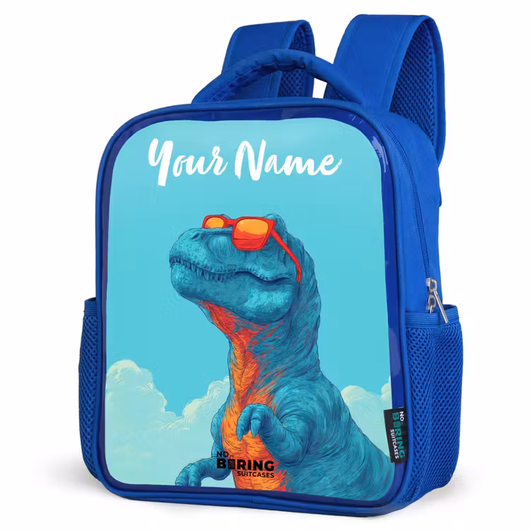 Kids backpack - Blue - Dino - Sunglasses - Blue — 7