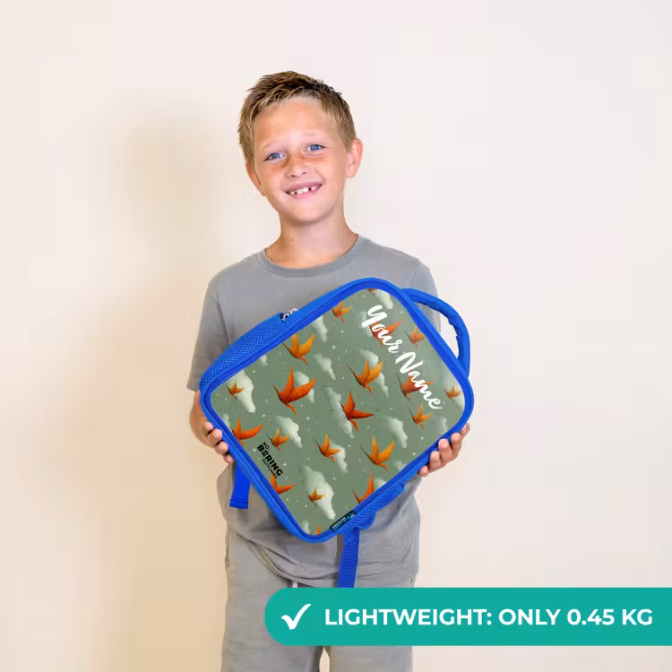 Kids backpack - Blue - Pattern - Dino - Pterosaurs — 3