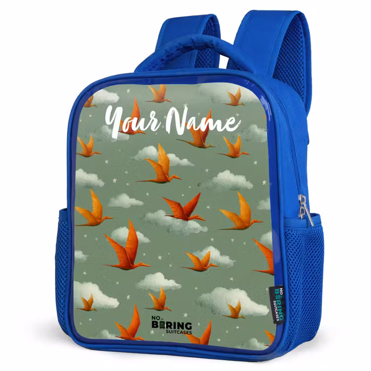 Kids backpack - Blue - Pattern - Dino - Pterosaurs — 7