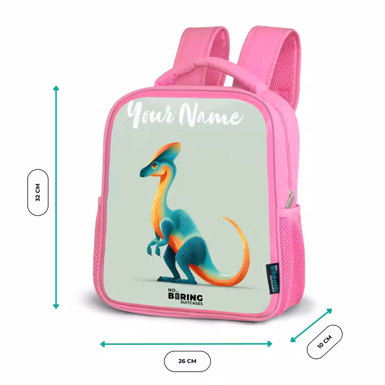 Kids backpack - Pink - Dino - Blue - Animal — 3