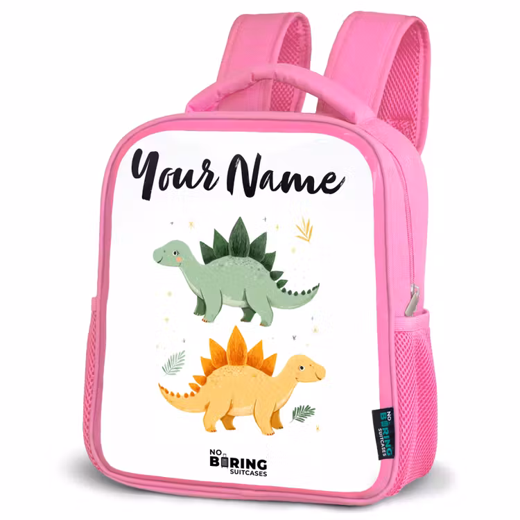 Kids backpack - Pink - Dinos - Animals - Green - Orange — 4