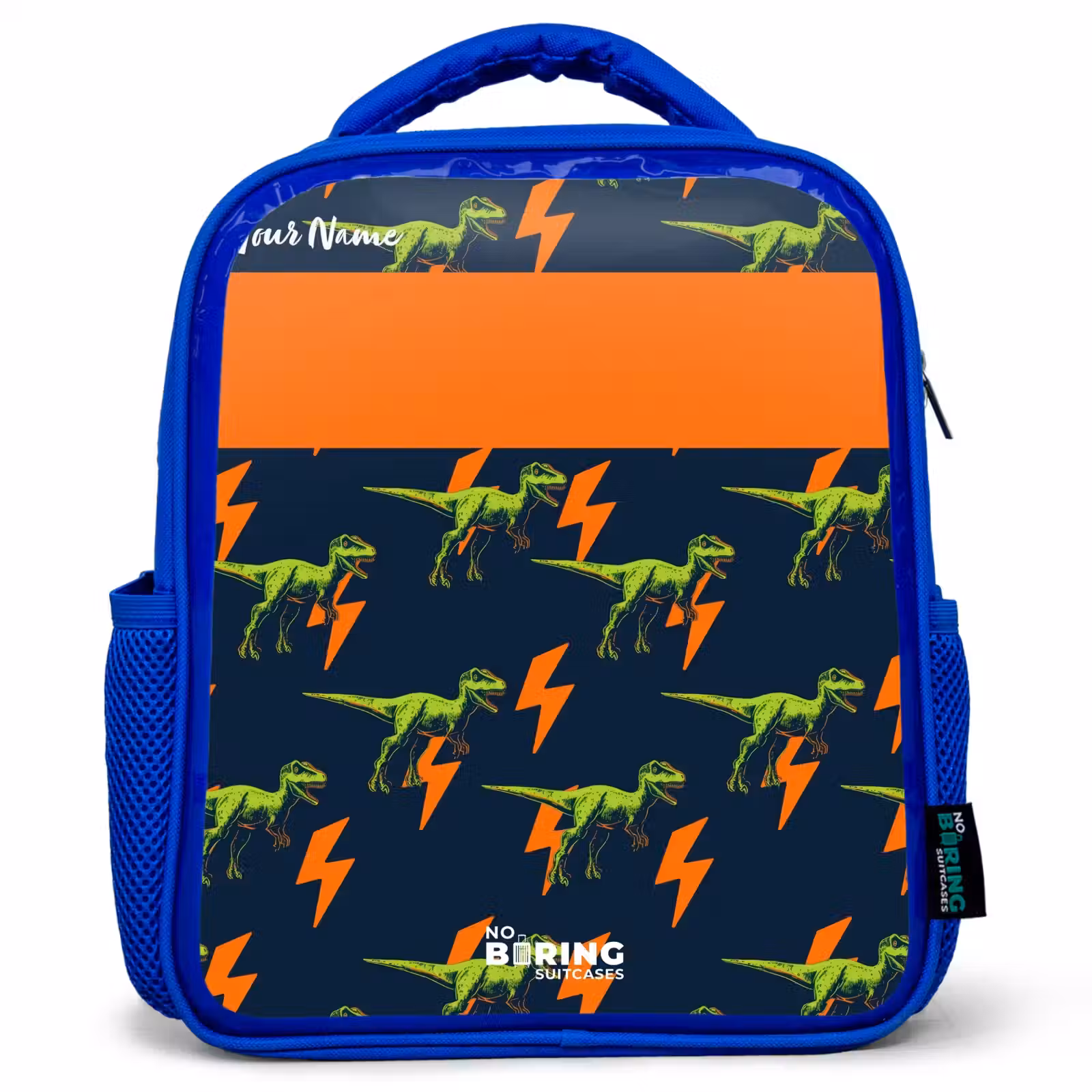 Kids backpack - Blue - Dinos - Lightning - Animals - Blue — 1