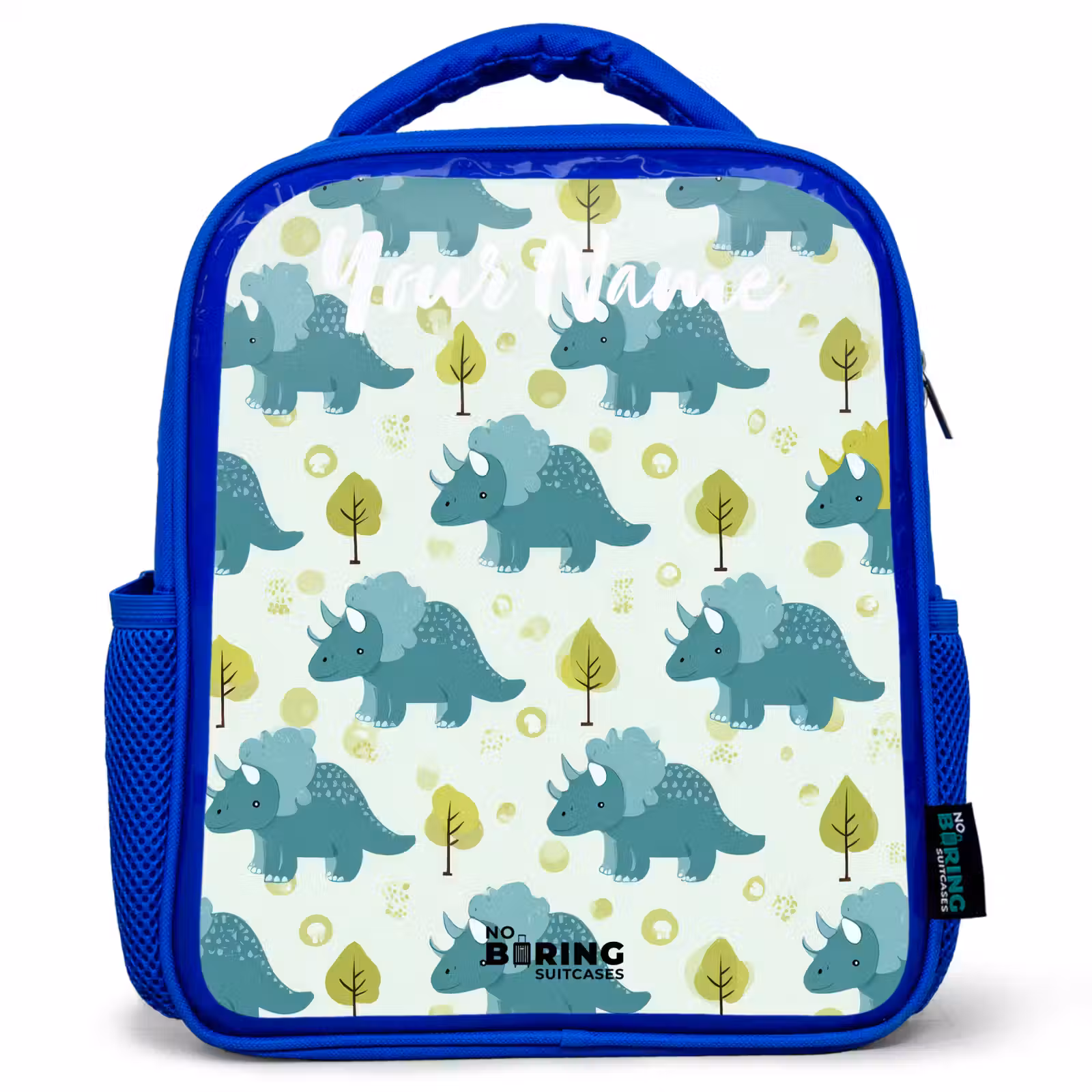 Kids backpack - Blue - Dinos - Pattern - Nature — 1
