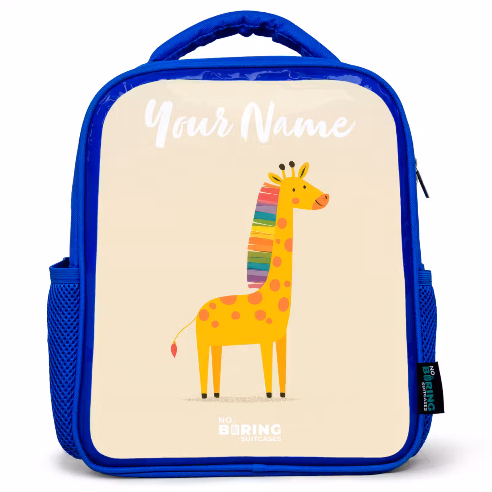 Kids backpack - Blue - Giraffe - Animal - Colorful — 1