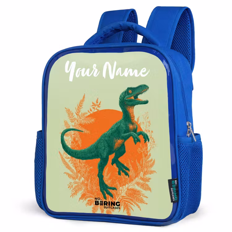 Kids backpack - Blue - Dino - Nature - Green — 7