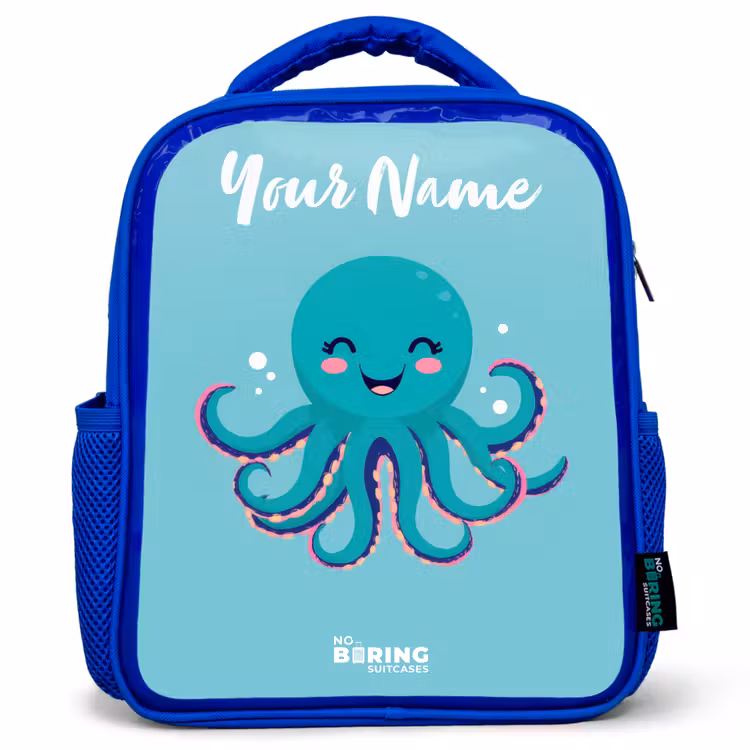 Kids backpack - Blue - Octopus - Water - Blue — 1