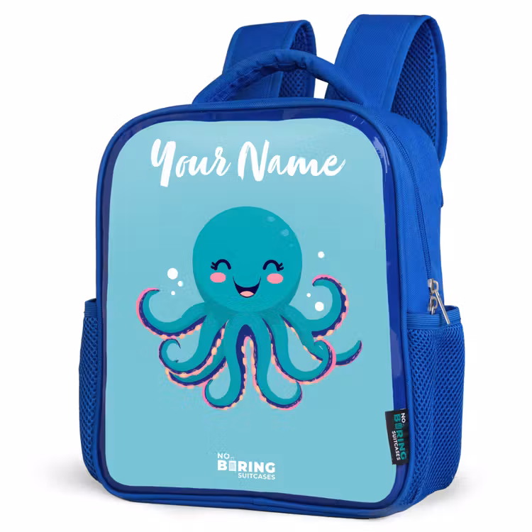 Kids backpack - Blue - Octopus - Water - Blue — 7