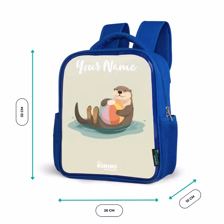 Kids backpack - Blue - Otter - Beach Ball - Water — 6