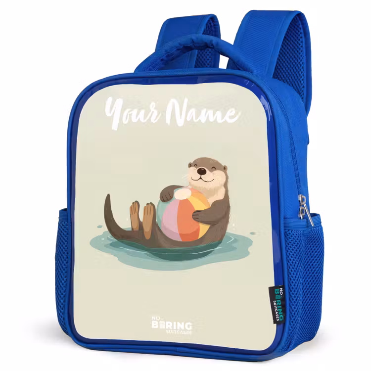 Kids backpack - Blue - Otter - Beach Ball - Water — 7