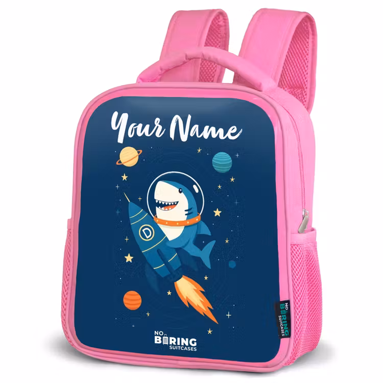 Kids backpack - Pink - Animal - Space - Planet - Rocket — 4