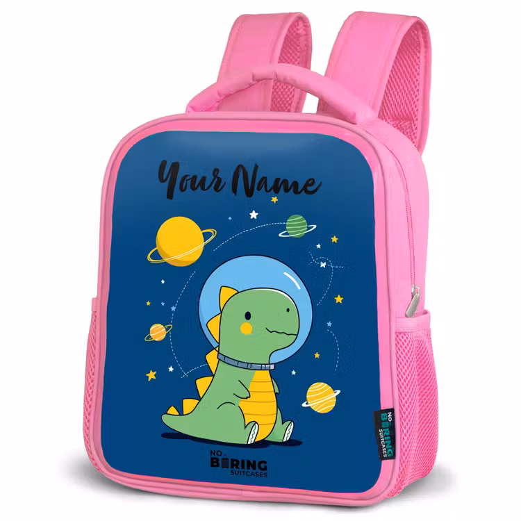 Kids backpack - Pink - Dino - Planet - Star - Blue — 4