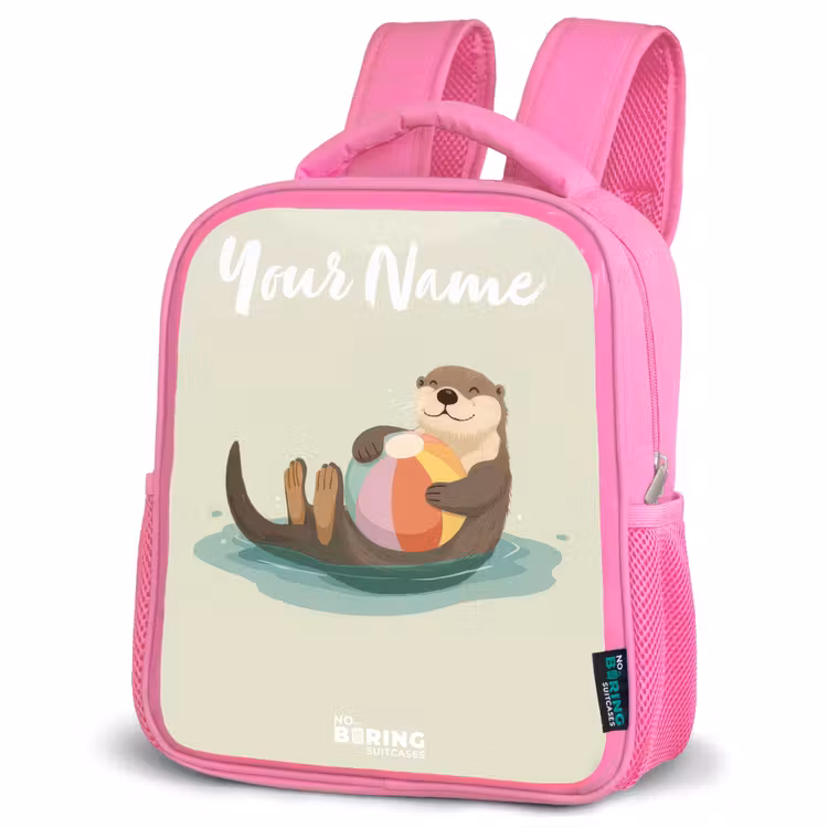 Kids backpack - Pink - Otter - Beach Ball - Water — 4
