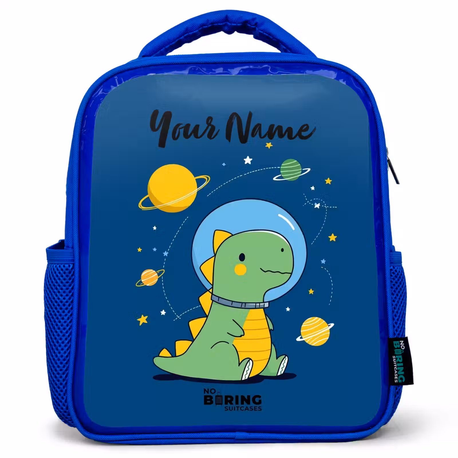 Kids backpack - Blue - Dino - Planet - Star - Blue — 1
