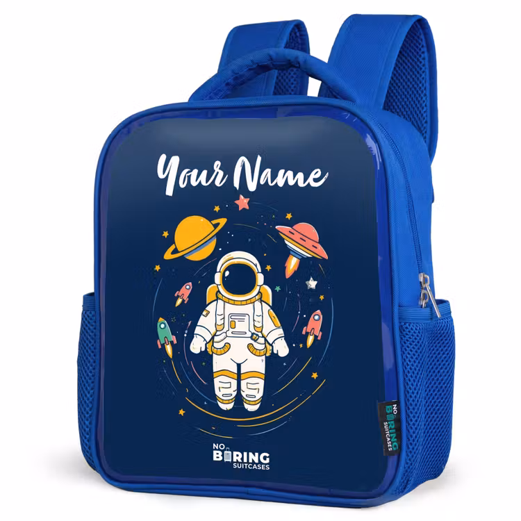 Kids backpack - Blue - Astronaut - Planet - Stars - Rocket — 7