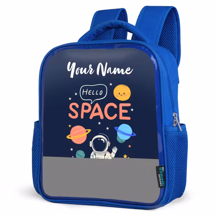 Kids backpack - Blue - Astronaut - Quote - Planets - Stars — 7