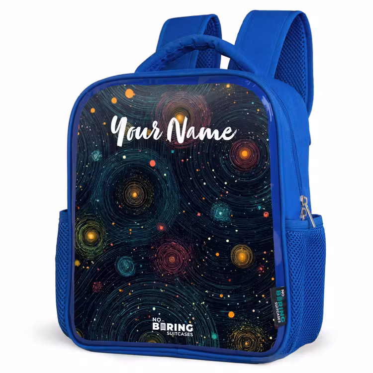 Kids backpack - Blue - Stars - Planets - Colorful — 7