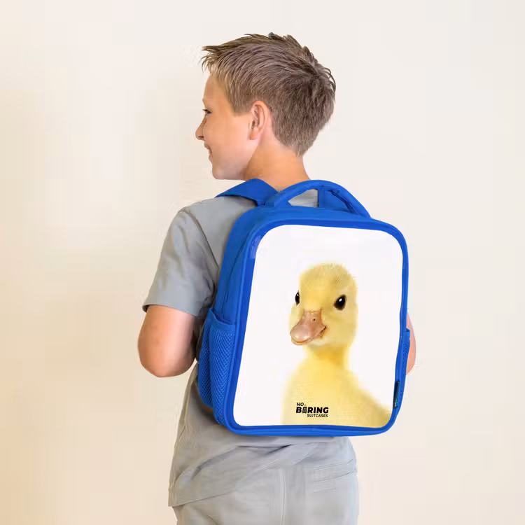 Kids backpack - Blue - Barry the Rubber Duck — 2