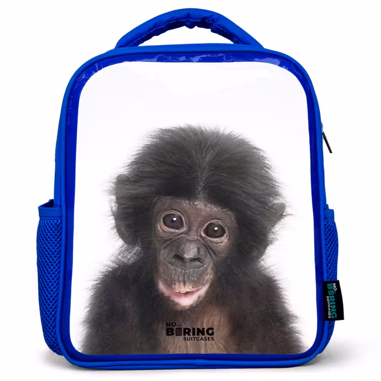 Kids backpack - Blue - Charlie Chimp — 1