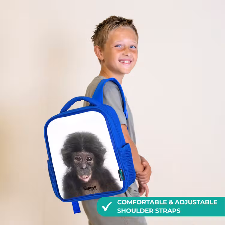 Kids backpack - Blue - Charlie Chimp — 4