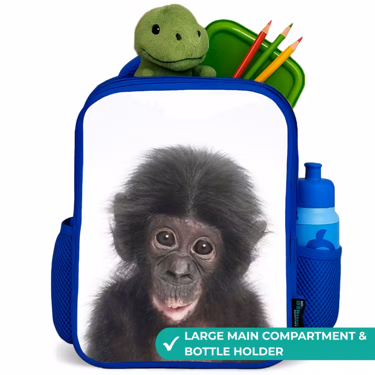 Kids backpack - Blue - Charlie Chimp — 5