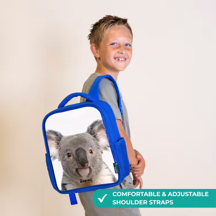 Kids backpack - Blue - Cute Koala Bear — 4