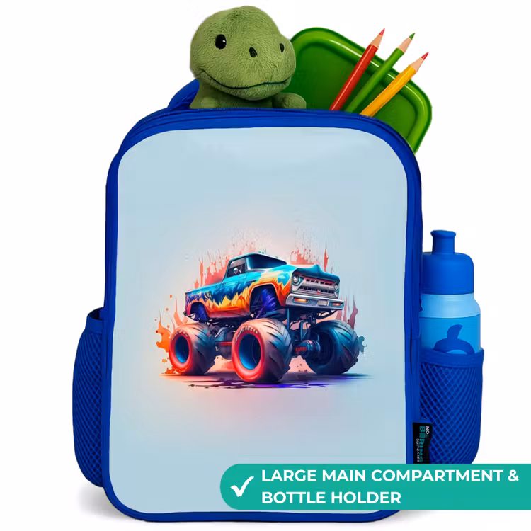 Kids backpack - Blue - Fierce Wheels — 5