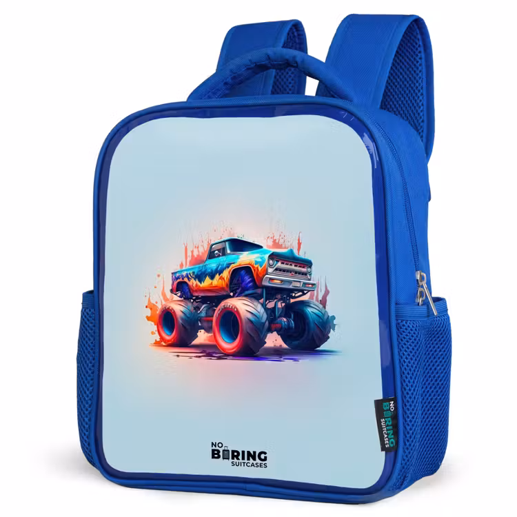 Kids backpack - Blue - Fierce Wheels — 7