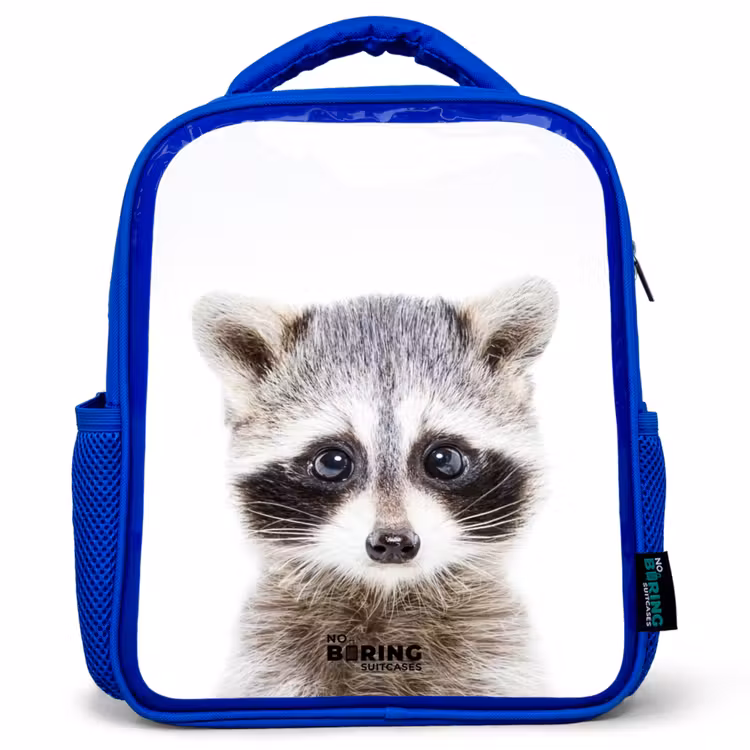 Kids backpack - Blue - Rachid Racoon — 1