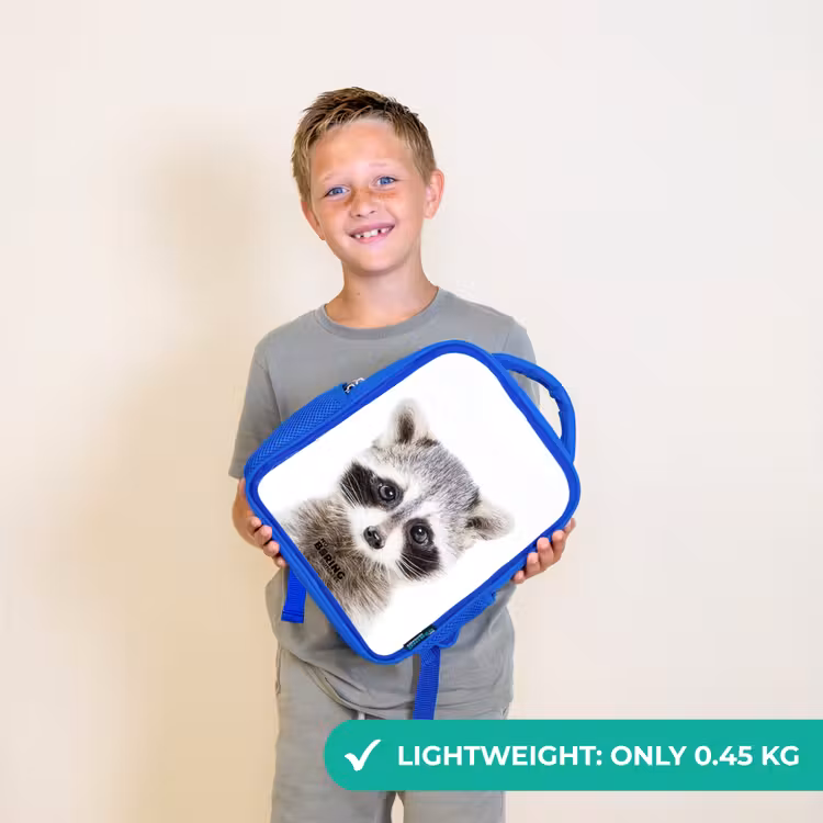 Kids backpack - Blue - Rachid Racoon — 3