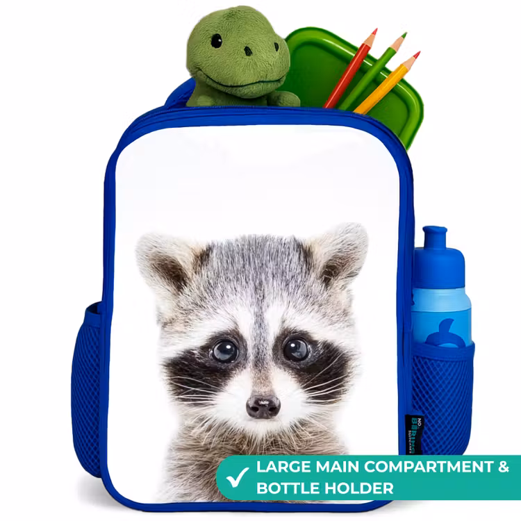 Kids backpack - Blue - Rachid Racoon — 5
