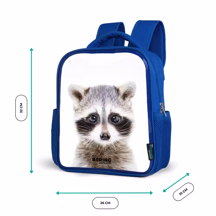 Kids backpack - Blue - Rachid Racoon — 6