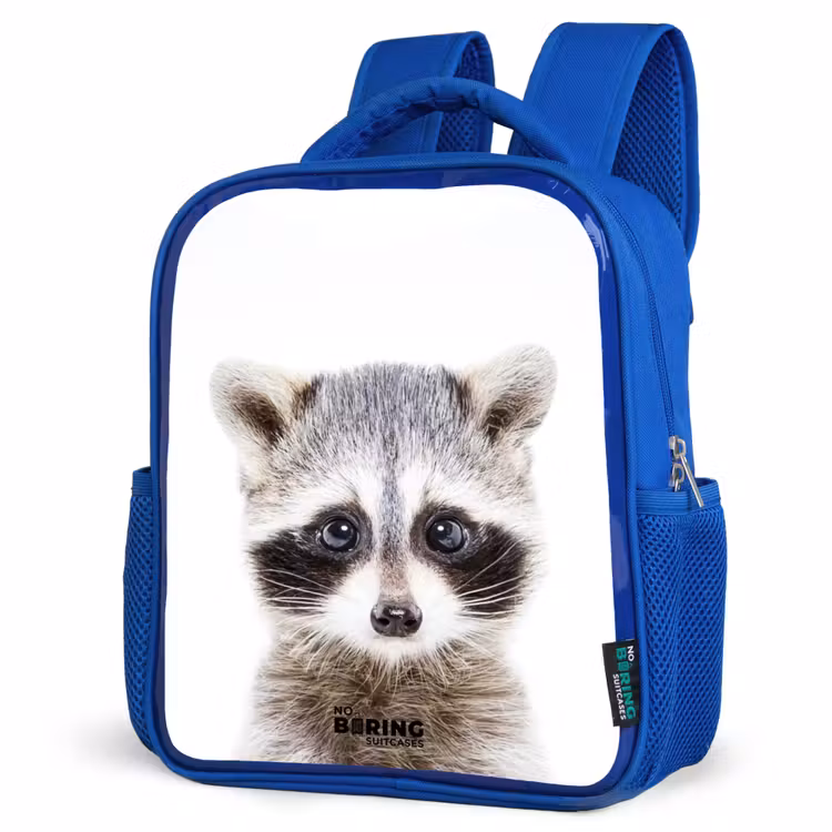 Kids backpack - Blue - Rachid Racoon — 7