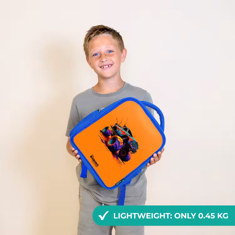 Kids backpack - Blue - Rainbow Wheels — 3
