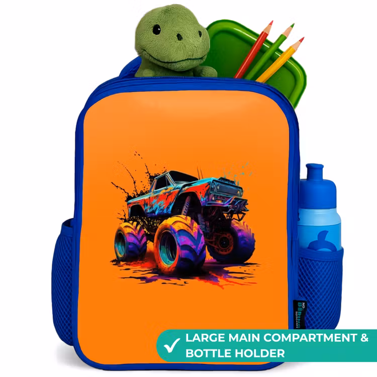 Kids backpack - Blue - Rainbow Wheels — 5