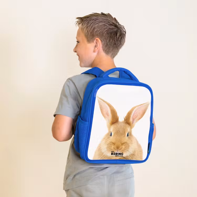 Kids backpack - Blue - Sniffles with Satisfied Head — 2