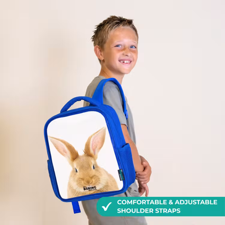 Kids backpack - Blue - Sniffles with Satisfied Head — 4