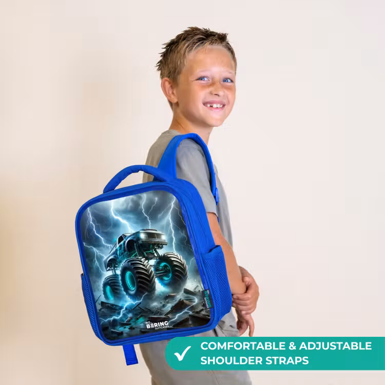 Kids backpack - Blue - Thunder Wheels — 4
