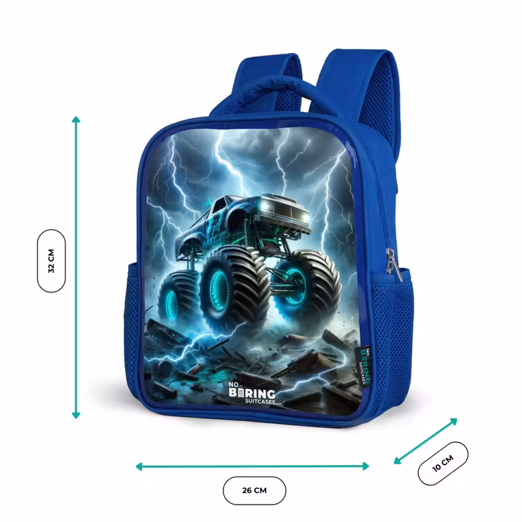Kids backpack - Blue - Thunder Wheels — 6