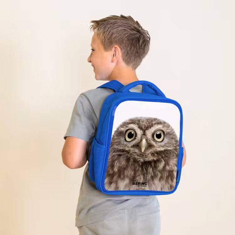 Kids backpack - Blue - Ulke Owl — 2