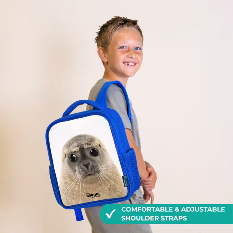 Kids backpack - Blue - Zyon Seal — 4