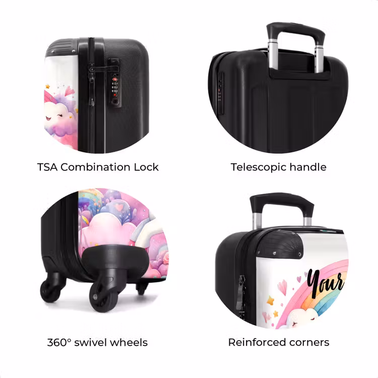 Suitcase with name - Unicorn Dreams — 8