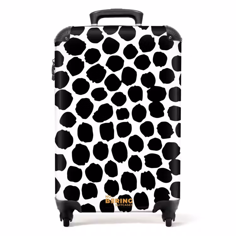Suitcase - Black dots on a white background — 1